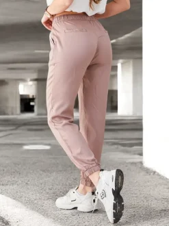 Pantaloni in Eleganza Lyocell Brązowy