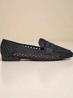 Royalfashion Ażurowe damskie mokasyny Azuros