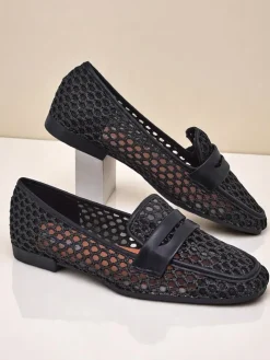 Royalfashion Ażurowe damskie mokasyny Azuros