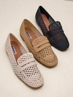 Royalfashion Ażurowe damskie mokasyny Azuros