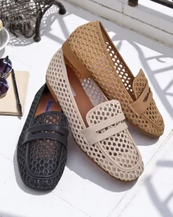 Royalfashion Ażurowe damskie mokasyny Azuros