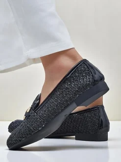 Royalfashion Ażurowe damskie mokasyny Sallim