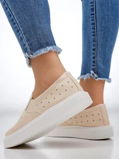 Royalfashion Ażurowe damskie sportowe półbuty sznurowane Vaned