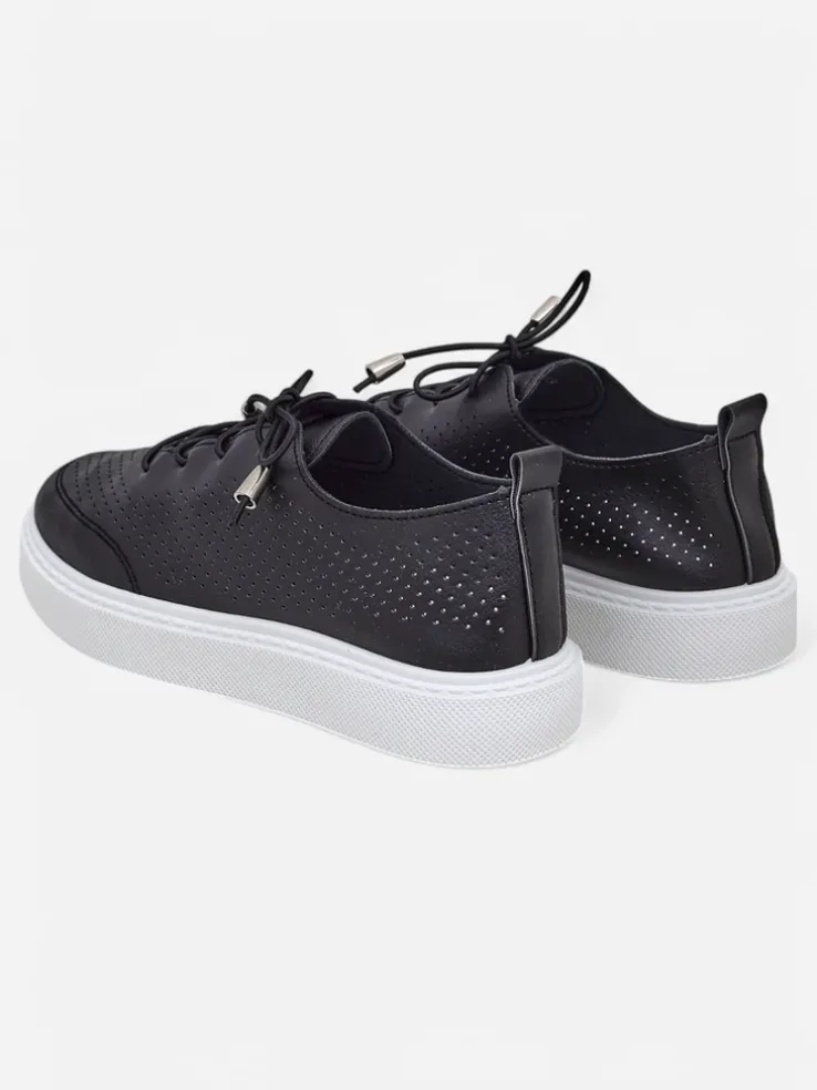 Royalfashion Ażurowe damskie sportowe półbuty sznurowane Vaned