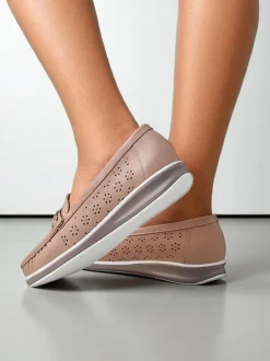 Royalfashion Ażurowe damskie mokasyny Cerro