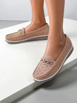 Royalfashion Ażurowe damskie mokasyny Cerro