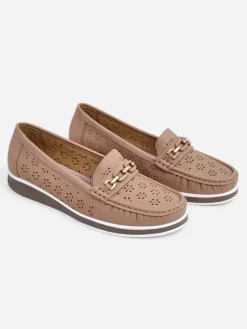 Royalfashion Ażurowe damskie mokasyny Cerro