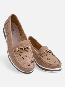 Royalfashion Ażurowe damskie mokasyny Cerro