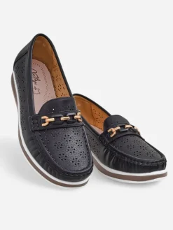 Royalfashion Ażurowe damskie mokasyny Cerro