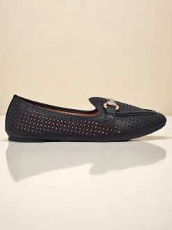 Royalfashion Ażurowe damskie mokasyny Rafalle