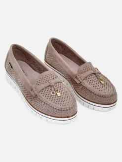 Royalfashion Ażurowe damskie mokasyny Elissas