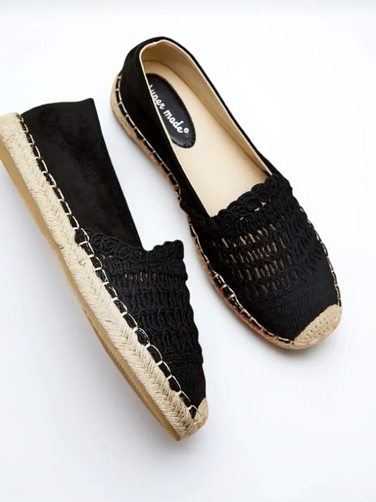Royalfashion Ażurowe damskie espadryle Cetillad