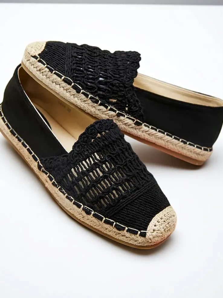 Royalfashion Ażurowe damskie espadryle Cetillad