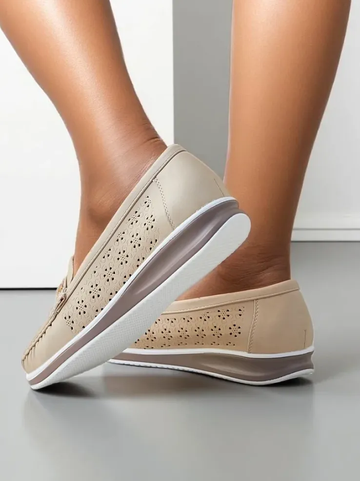 Royalfashion Ażurowe damskie mokasyny Cerro