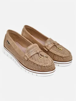Royalfashion Ażurowe damskie mokasyny Elissas