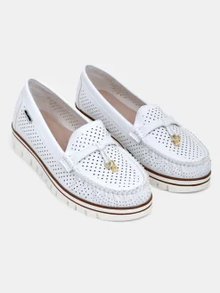 Royalfashion Ażurowe damskie mokasyny Elissas