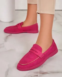 Royalfashion Ażurowe mokasyny damskie Sierro