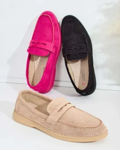 Royalfashion Ażurowe mokasyny damskie Sierro