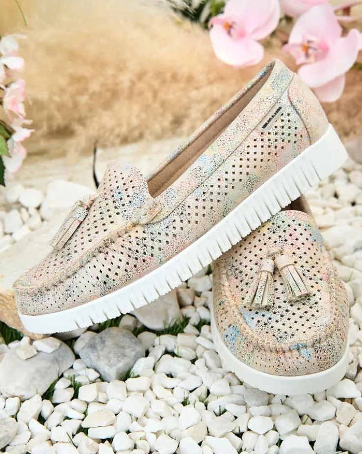 Royalfashion Ażurowe mokasyny damskie Molaffa