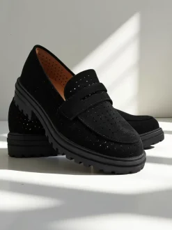 Royalfashion Ażurowe mokasyny damskie Filoz