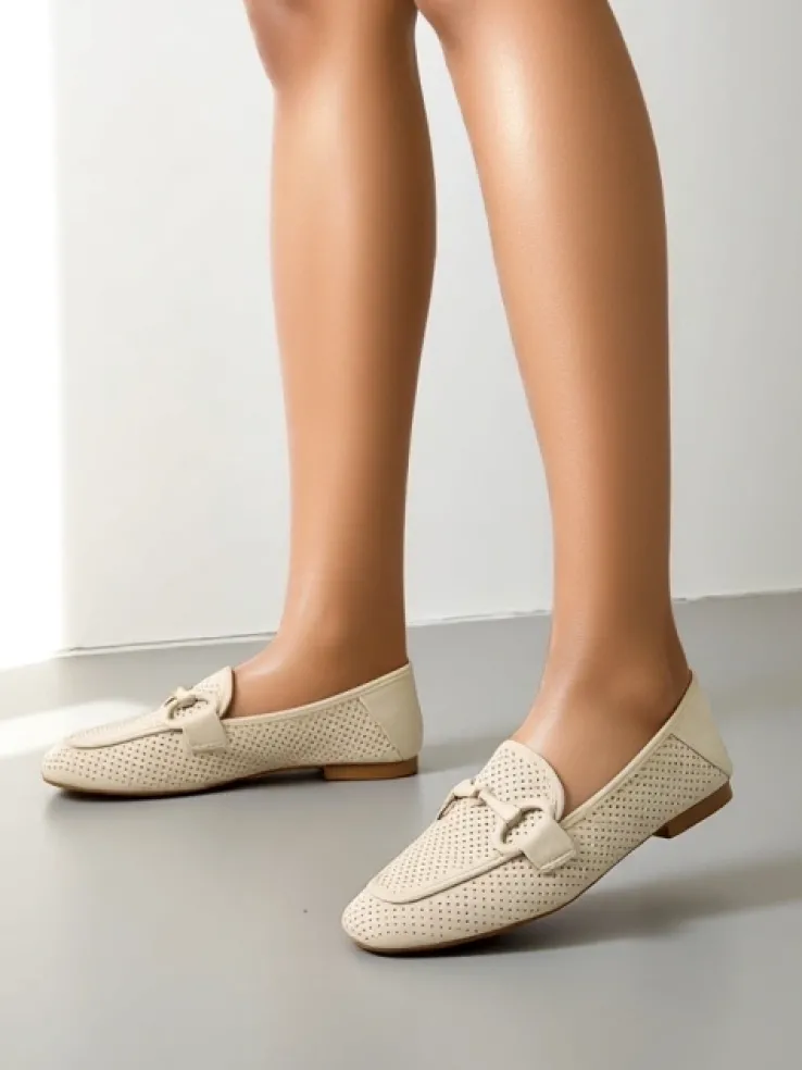 Royalfashion Ażurowe mokasyny damskie Laamba