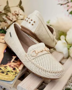 Royalfashion Ażurowe mokasyny damskie Mill