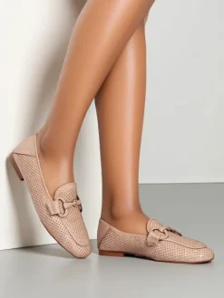 Royalfashion Ażurowe mokasyny damskie Laamba