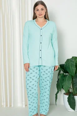 Royalfashion Bawełniana damska 2-częściowa piżama PLUS SIZE