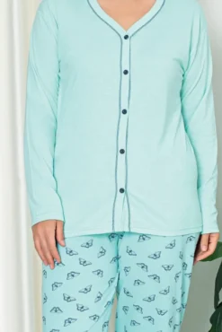 Royalfashion Bawełniana damska 2-częściowa piżama PLUS SIZE