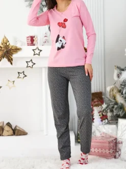 Royalfashion Bawełniana damska 2-częściowa piżama