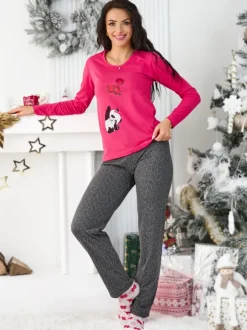 Royalfashion Bawełniana damska 2-częściowa piżama