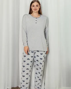 Royalfashion Bawełniana damska 2-częściowa piżama PLUS SIZE