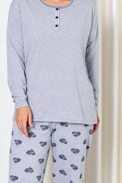 Royalfashion Bawełniana damska 2-częściowa piżama PLUS SIZE