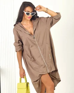 Royalfashion Bawełniana długa narzutka damska