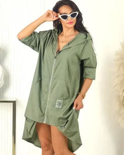 Royalfashion Bawełniana długa narzutka damska