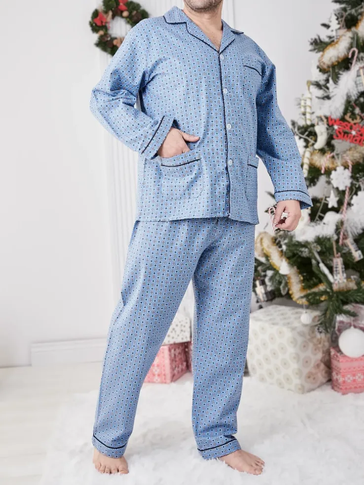 Royalfashion Bawełniana męska piżama 2- częściowa