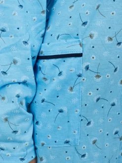 Royalfashion Bawełniana nocna koszula damska z printem PLUS SIZE