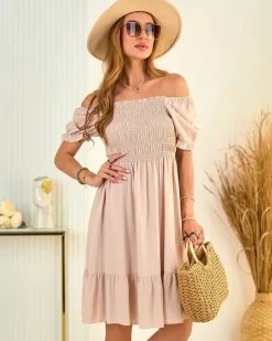 Royalfashion Bawełniana sukienka damska mini a'la hiszpanka