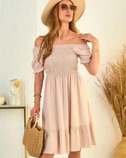 Royalfashion Bawełniana sukienka damska mini a'la hiszpanka