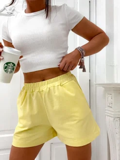 Royalfashion Bawełniane krótkie spodenki damskie