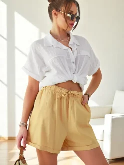 Royalfashion Bawełniane krótkie spodenki damskie