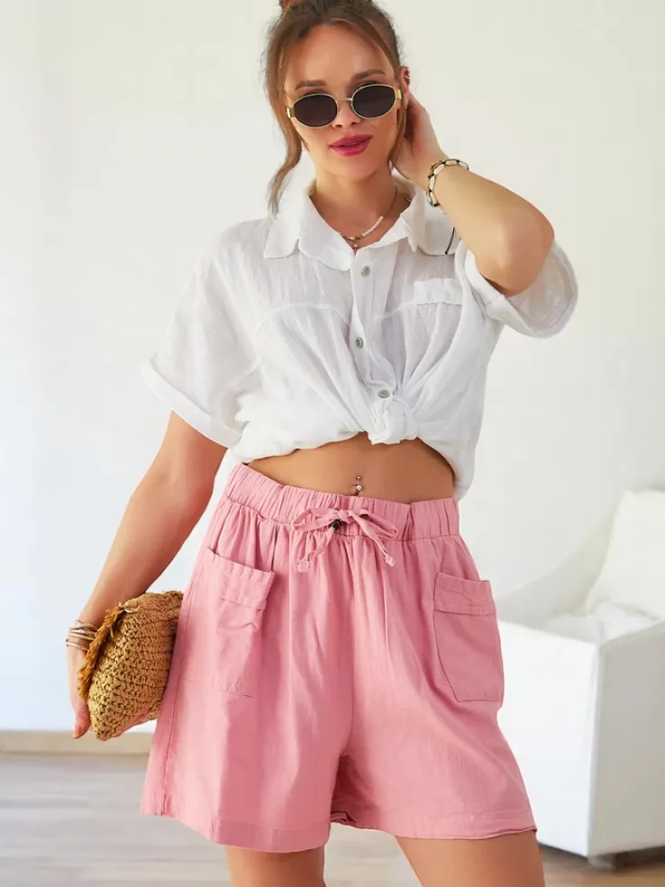 Royalfashion Bawełniane krótkie spodenki damskie