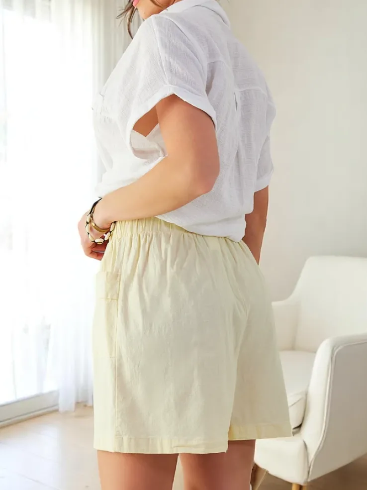 Royalfashion Bawełniane krótkie spodenki damskie