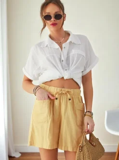 Royalfashion Bawełniane krótkie spodenki damskie