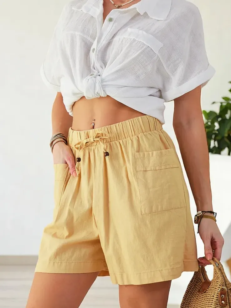 Royalfashion Bawełniane krótkie spodenki damskie