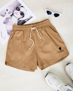 Royalfashion Bawełniane materiałowe krótkie spodenki damskie