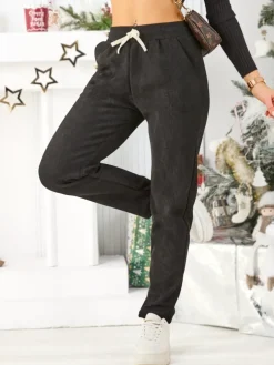 Royalfashion Bawełniane spodnie dresowe damskie