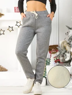 Royalfashion Bawełniane spodnie dresowe damskie