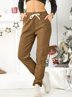 Royalfashion Bawełniane spodnie dresowe damskie