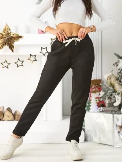 Royalfashion Bawełniane spodnie dresowe damskie